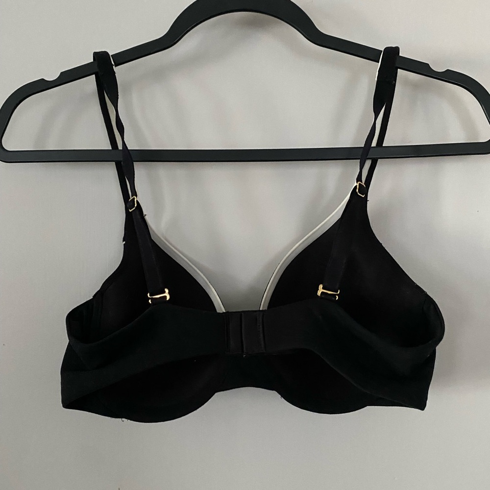 Soma Black Embraceable Piped Demi Bra 34C - Picture 2 of 5